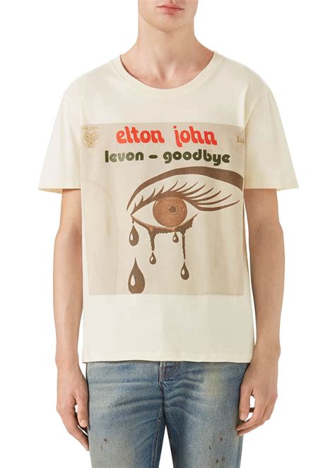 gucci elton john t shirts